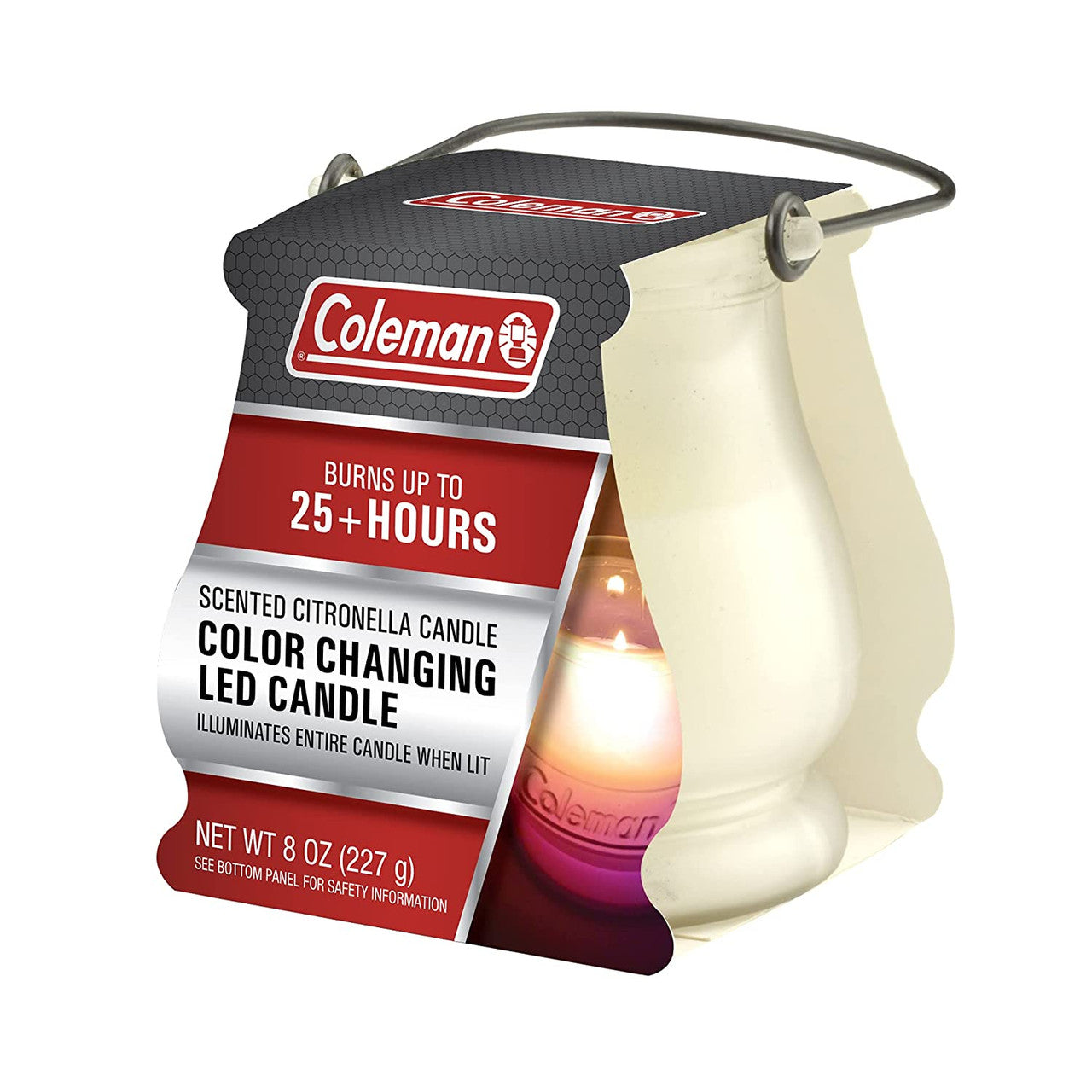 Coleman Color Changing Led Citronella Outdoor Scented 25+ Hours Candle, 8 Oz